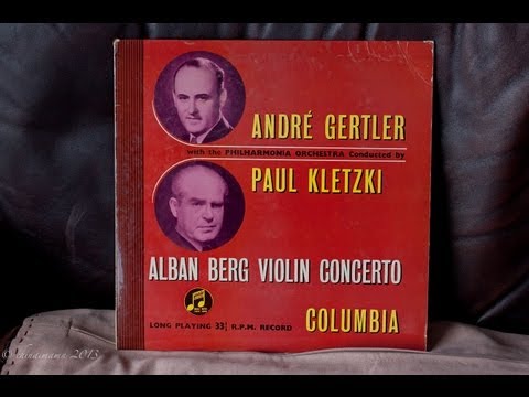 Alan Berg Violin Concerto-Andre Gertler