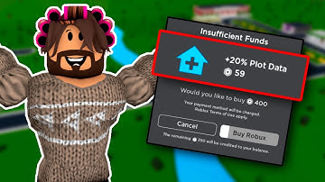 You Can Now Buy MORE PLOT DATA On Bloxburg!!