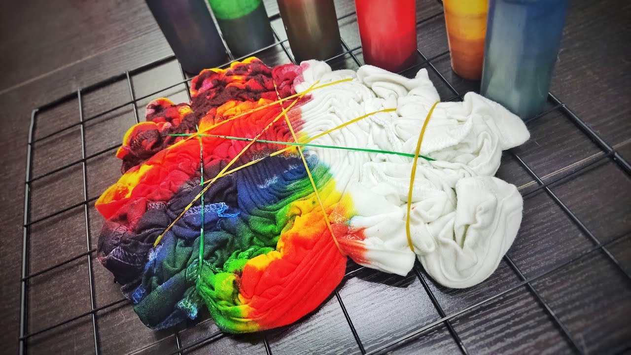 How to Tie Dye / 12 Color HWI MUCK DYE EFFECT / T-Shirt Hoodie