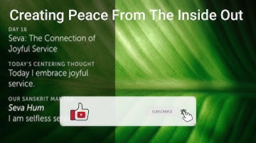 Day 16 | Creating Peace from the Inside Out | 21-Day Meditation Challenge | Deepak and Oprah