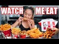 KFC MUKBANG! Wicked Wings, Chips & Potato Gravy // WATCH ME EAT | THERESATRENDS