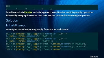 Efficiently Aggregate Data in Pandas: Best Practices