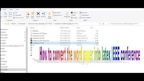 How to write word paper into latex IEEE conference