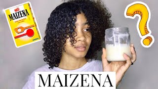 INTENTÉ DEFINIRME EL CABELLO CON MAIZENA