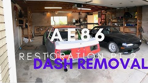 My ABANDONED AE86 Project Has Green Interior :( Dash Removal- Wiring Harness -Hatchiroku Build EP. 2