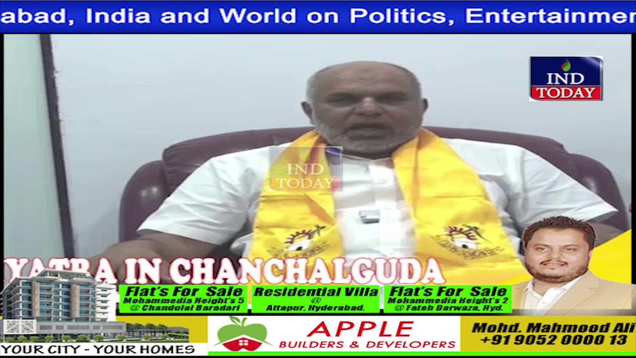 Muzaffar Ali Khan to contest from Malakpet | MIM Candidate Ahmed Balala`