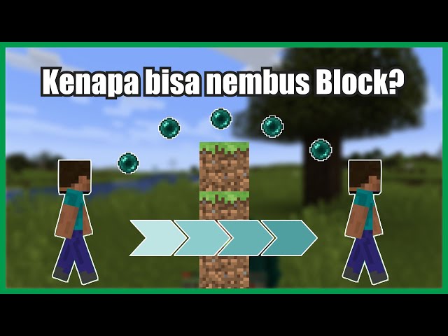 Kenapa pake Enderpearl Minecraft bisa Nembus Block? #shorts class=