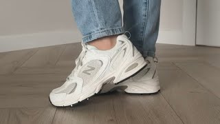 New Balance 530 Unboxing / On feet / Trying on "Dad Shoes"