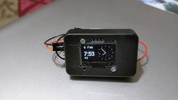 Arduino Pro Mini based Tiny Bedside clock