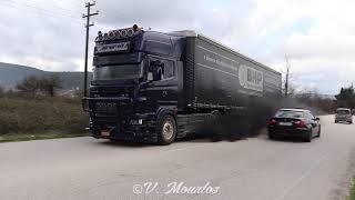 Scania R Konstantinidis V8 Loud Pipe Sound & Smoke