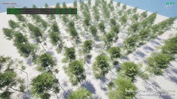 VAMP - UE5.7 60+ FPS, 100 Animated new Skeletal Mesh Trees onto GPU only