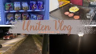 UNITEN vlog #13 Burger 🍔 | Fire truck at night 🚒