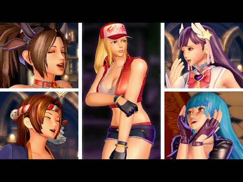 All Characters Reacting to Terry Bogard's Transformation in SNK Heroines: Tag Team Frenzy (4k HD)