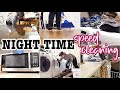 NIGHT TIME CLEAN WITH ME 2021 / LATE NIGHT SPEED CLEANING MOTIVATION / RELAXING AFTER DARK CLEANING