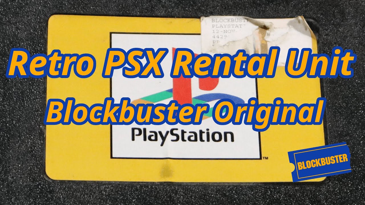 Gaming History: Blockbuster Playstation -