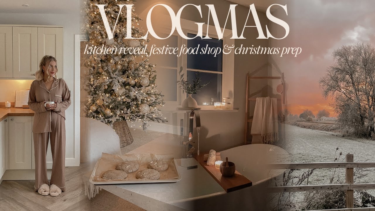 VLOGMAS | festive grocery shop, getting ready for christmas & new ...