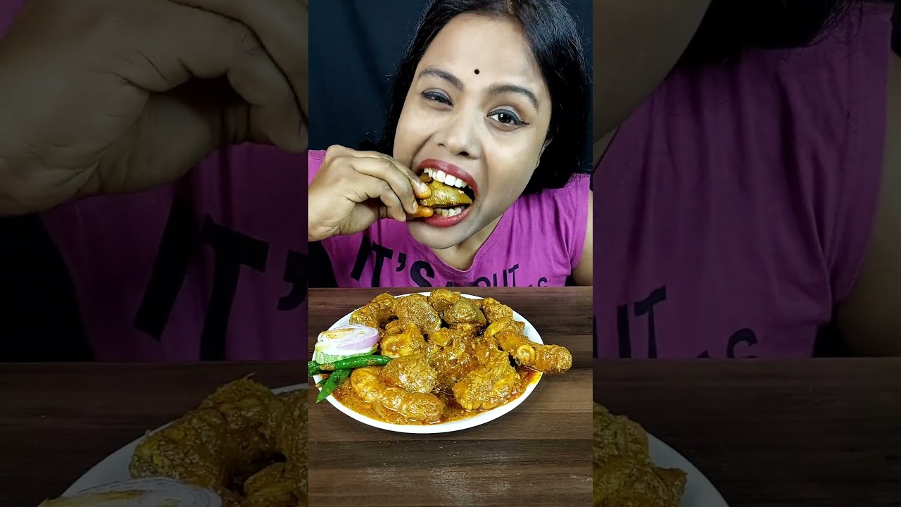 Asmr Eating Spice Chicken Liver Curry