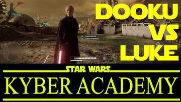 Dooku vs Luke - Star Wars Battlefront 2 - Duel Gameplay