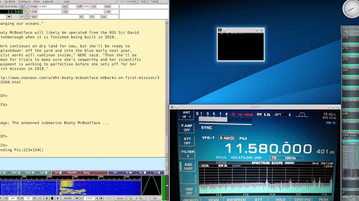 Voice Of America VOA Radiogram Mar 19 2017 on 11580Khz Shortwave Radio in MFSK16,32 with SSTV