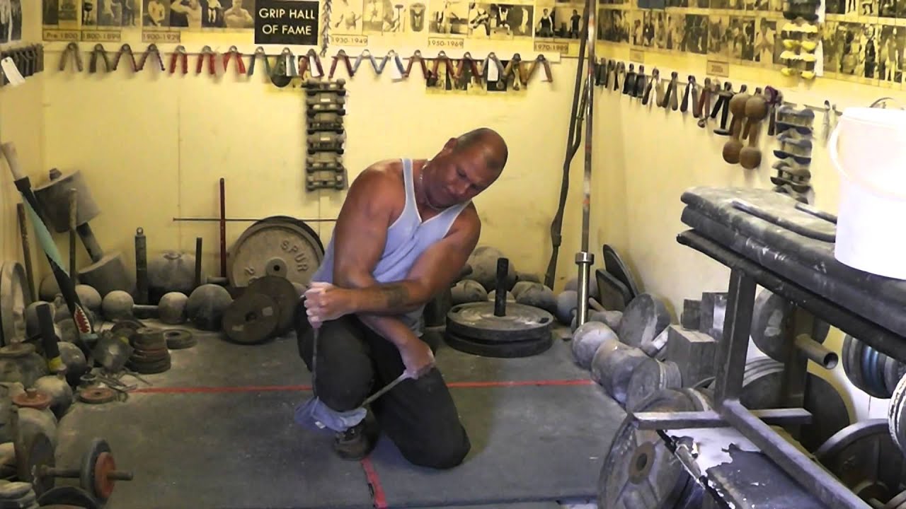 Steel bending vid for Glenn Ross for UK Strongest Man YouTube