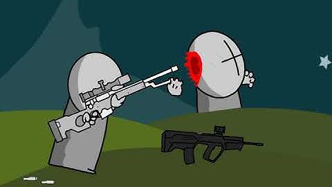 (dc2/madness combat) The Sniper | frame by frame test | with no sounds