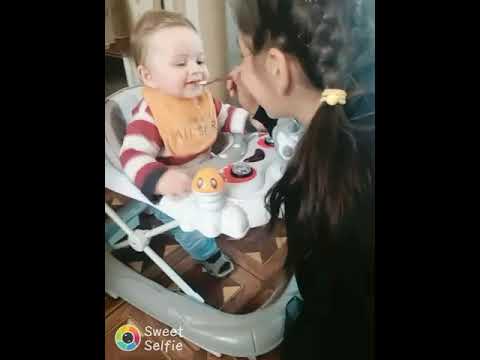 იოგურტს მირთმევს ბიცოლას ბიჭიი❤