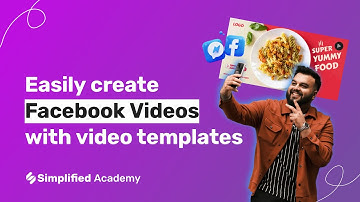 Create Facebook feed videos quickly with templates from Simplified