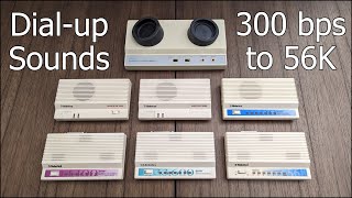 Dial Up Modem Sounds, from 300 bps to 56K