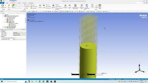 ✅💯✅ Ansys Thermal Project # 2 : Tall Steel Structure Under Fire Load | Steady State Analysis