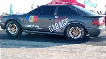 Audi Coupe B3 Quattro Drag race 