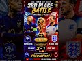 France 🇫🇷 vs England 🏴 | FIFA World Cup 2026 3rd Place Prediction 🔥 #shorts