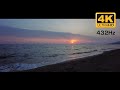 Gorgeous Pastel Sunset &amp; Gentle Waves Sound - Preveza, Greece Relaxation - Mediterranean Beach 4K