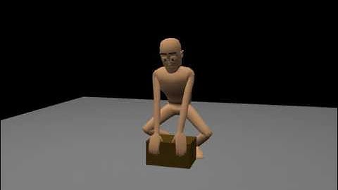 Maya 3D Animation Walk Throw Heavy Object