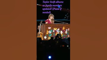 𝑇𝑆 𝑎𝑙𝑏𝑢𝑚𝑠 𝑎𝑠 𝑓𝑎𝑚𝑖𝑙𝑦 𝑚𝑒𝑚𝑏𝑒𝑟𝑠! 💚💛💜❤🩵🖤🩷🩶🤎💙🤍🧡💄✨🫶👠 #taylorswift #erastour #swiftie #shorts #edit #fyp