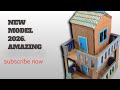 How  To Make Beautiful house Cardboards#Miniature   Cardboard housing Christmas 🏠.