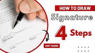 ✅ 4 Steps to Draw Signature any Name | How to Sign | Signature Style Of My Name #sign