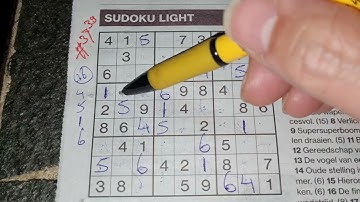 Black Friday today! (#3739) Light Sudoku 11-26-2021 part 1 of 2 (No Additional today)