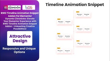 🌟 Explore the Exciting World of Animation with BWD Timeline Animation Snippet Addon for Elementor! 🚀