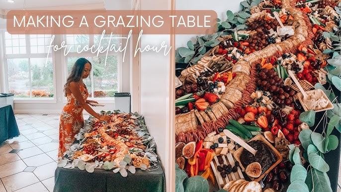 How to make a Charcuterie Table/ Grazing table/ first time making one! 