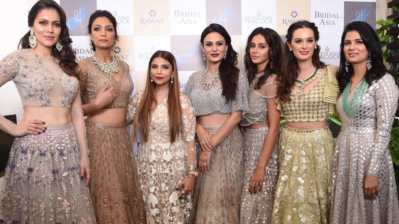 The Latest Bridal Statements Of The Season By Falguni Shane Peacock With Waluscha De Sousa