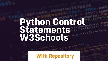 python control statements w3schools