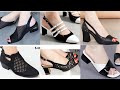 BLACK SANDALS SHOES COLLECTION FOR WOMENS STYLISH SANDALS BEAUTIFUL SHOES DESIGN