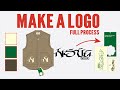 How to design a logo and mock up  start to finish