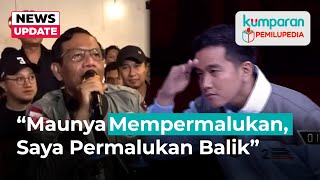 Mahfud soal Sikap Gibran di Debat: Mau Mempermalukan, Saya Permalukan Balik