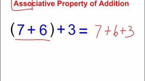 The Associative Property of Addition & Multiplication