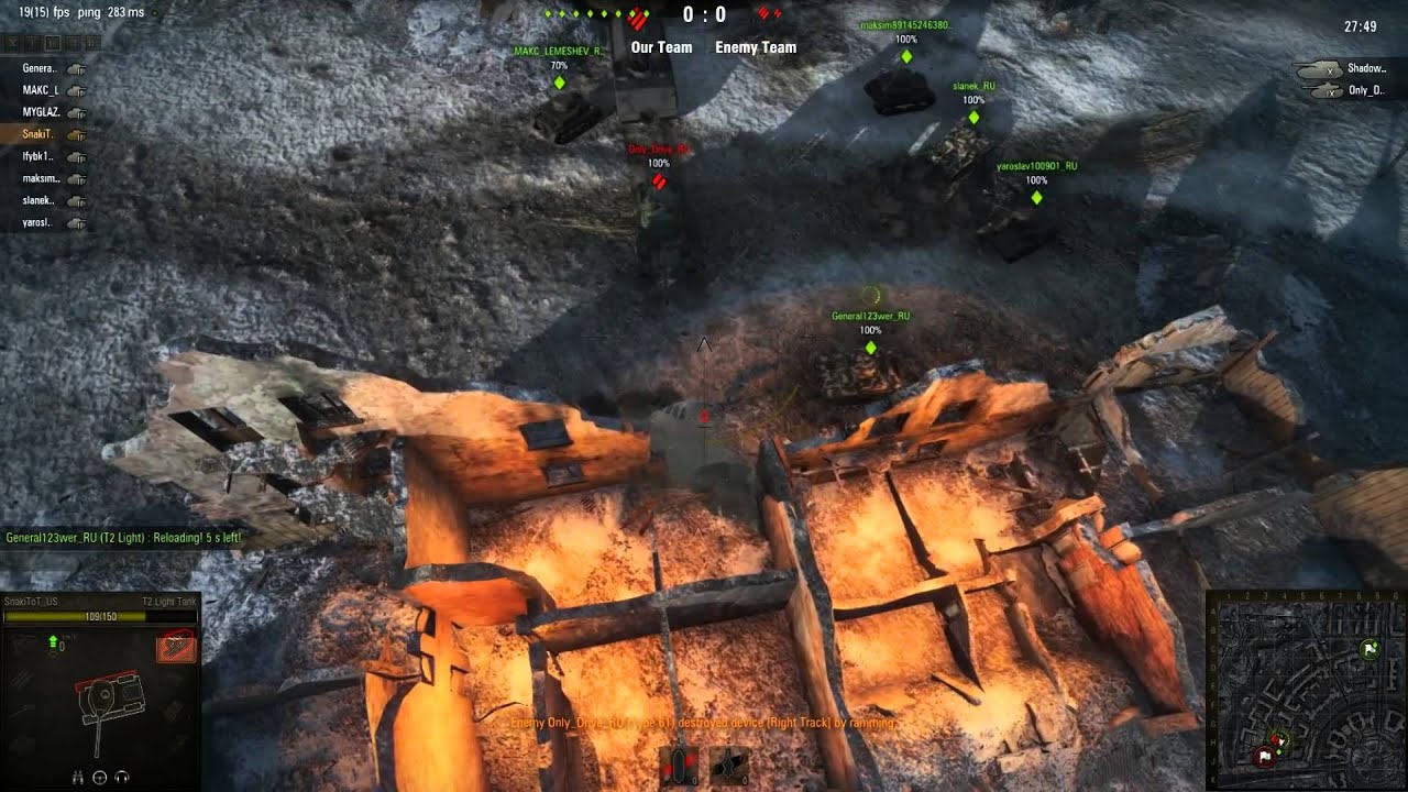 russian movie World Of Tanks 9.1 map Kharkov flying glitch 