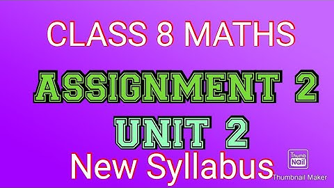 TN Class 8th Maths Assignment 2 | Unit 2 Measurements | Kalvitv Assignment