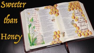 Bible Journaling: Sweeter than Honey (Psalm 19)