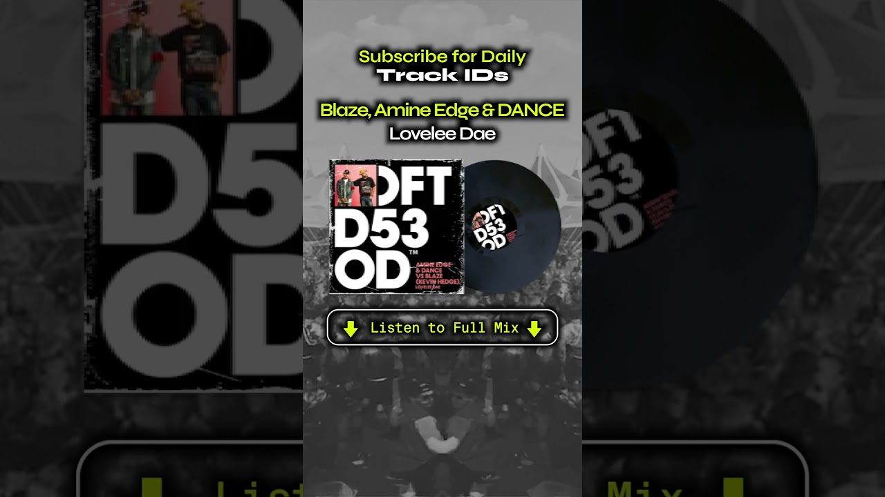Amine Edge & DANCE rework Blaze's 'Lovelee Dae' 🌅 #housemusic #trackid