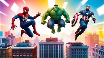 SPIDERMAN x HULK x SUPERHERO Upgrades with Every Jump in GTA 5 RP